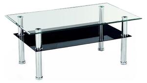 Konferencijski stol YOLANDA 50x103 cm proziran/krom