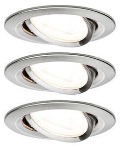 Paulmann 93652 - SET 3x LED GU10/6,1W IP23 Ugradbena svjetiljka za kupaonicu 230V