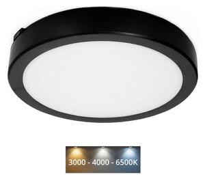 LED Stropna svjetiljka za kupaonicu NAIROS LED/18W/230V 3000/4000/6500K IP65 crna