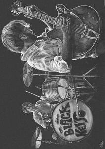 Poster Black Keys - b/w drawing