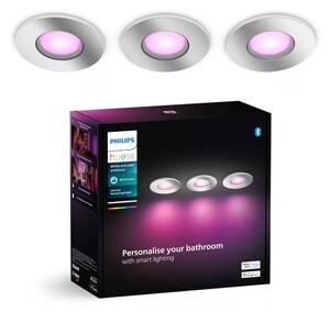 Philips-SET 3x LED RGBW Prigušiva kupaonska sv. Hue XAMENTO 1xGU10/4,2W IP44