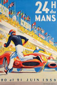 Poster 1959 24 Hours of Le Mans Race Poster