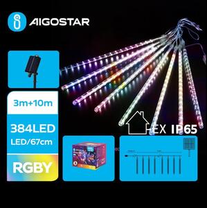 Aigostar - LED Solarne božićne lampice 384xLED/13m IP65 multicolor