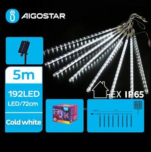 Aigostar - LED Solarne božićne lampice 192xLED/8m IP65 hladna bijela