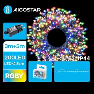 Aigostar - LED Vanjske božićne lampice 200xLED/8 funkcija 8m IP44 multicolor