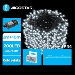 Aigostar - LED Vanjske božićne lampice 200xLED/8 funkcija 13m IP44 hladna bijela