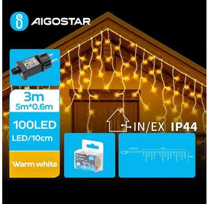 Aigostar - LED Vanjske božićne lampice 100xLED/8 funkcija 8x0,6m IP44 topla bijela