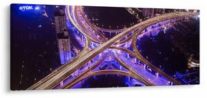 Slika velikog raskrižja noću (120x50 cm)