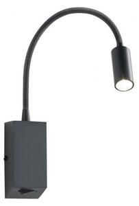 Redo 01-1194 - LED Fleksibilna lampica HELLO LED/3W/230V crna