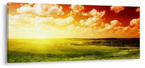 Slika livade sa sjajnim suncem (120x50 cm)