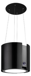 Klarstein Skyfall, otočna napa, Ø 45 cm, recirkulacija, 402 m³ / h, LED, crna