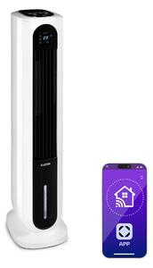 Klarstein Polar Tower Smart, ventilator, rashlađivač zraka, 7L, 85W, daljinski upravljač, 5x spremnik za hlađenje