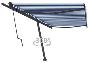 VidaXL Samostojeća automatska tenda 500 x 350 cm plavo-bijela