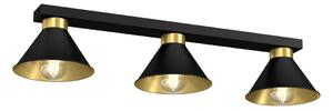 Reflektorska svjetiljka DEMET 3xE27/60W/230V crna/zlatna