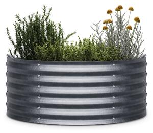 Blumfeldt High Grow Half Circle, polukružna povišena gredica, 105x43x60 cm, izrađena od valovitog čeličnog lima, jednostavna za sastavljanje, otporna na hrđu i mraz
