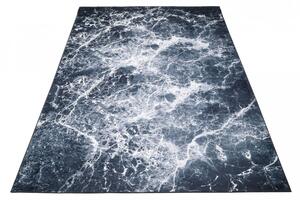 Tamni trendi tepih s apstraktnim uzorkom Širina: 80 cm | Duljina: 150 cm