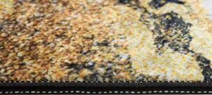 Tamni moderni tepih s protukliznom završnom obradom i apstraktnim uzorkom Širina: 140 cm | Duljina: 200 cm