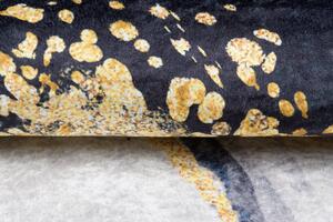Tamni moderni tepih s protukliznom završnom obradom i apstraktnim uzorkom Širina: 80 cm | Duljina: 150 cm