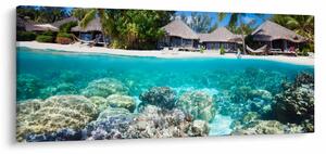 Slika plaže na tropskom otoku (120x50 cm)