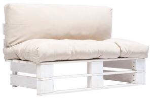 VidaXL Vrtna sofa od paleta od borovine s jastucima boje pijeska
