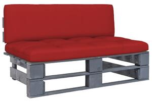 VidaXL Srednja vrtna sofa od paleta od sivo impregnirane borovine