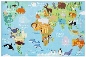 Dječji tepih - Karta svijeta 120x170 cm