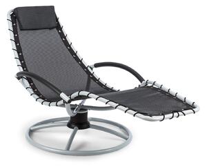 Blumfeldt The Chiller, ležaljka-ljuljačka, 77 x 85 x 173 cm, 360 Comfort, Comfortmesh, crna
