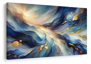 Slika plavo-zlatni tok svjetlosti