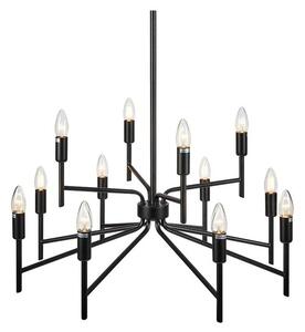 Crna viseća svjetiljka s 12 krakova Markslöjd Regent
