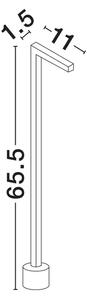 PIPE VANJSKA STAJAĆA SVJETILJKA LED 5Watt 220-240Volt 188Lm 3000K IP65 SMEĐA NL9060264