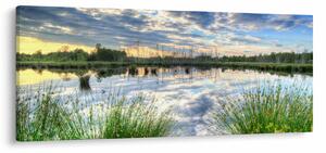 Slika jezera s trskom (120x50 cm)