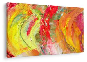 Slika apstrakcije - slikanje (90x60 cm)