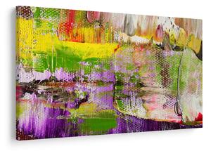 Slika apstrakcije - slikanje (90x60 cm)