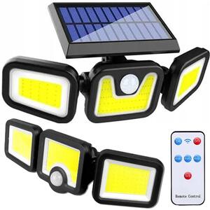 100 led cob solarna zidna svjetiljka sa senzorom pokreta 2400 mah ip67 daljinskim upravljačem