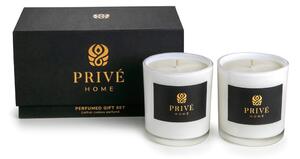 Mirisna svijeća od sojinog voska vrijeme gorenja 60 h Safran-Ambre Noir/Black Wood – Privé Home