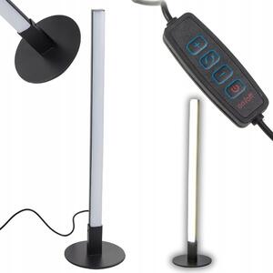 Led okomita stolna lampa 3 svjetla usb 40cm 120° crna