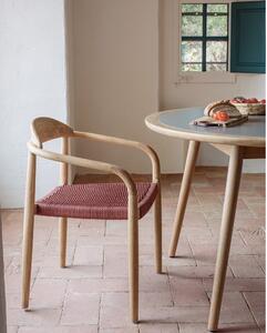 Vrtna stolica od eukaliptusa s naslonima za ruke Kave Home Glynis