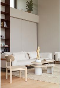 Bijeli stolić za kavu u dekoru jasena 120x50 cm Nori - Teulat