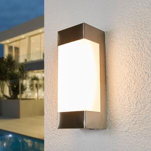 Lindby LED vanjska zidna svjetiljka Severina, visina 25 cm, nehrđajući čelik, Metalik, Metal