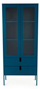 Petrolej plava vitrina Tenzo Uno, širine 76 cm