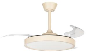 Orasu LED stropni ventilator, Ø 107 cm, bež, CCT – Lindby Lindby, Orasu, Bež, Dnevna soba, Metal, Moderan