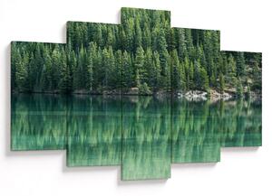 Slika - Četinari uz jezero (150x105 cm)