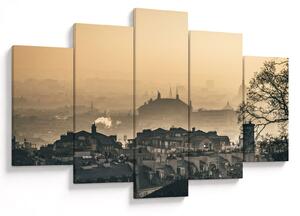 Slika - Grad pod maglom (150x105 cm)