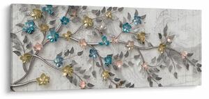 Slika- Na grani - apstrakcija (120x50 cm)