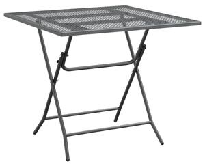VidaXL Vrtni stol od ekspandirane metalne mreže 80x80x72 cm antracit