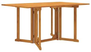 VidaXL Sklopivi vrtni stol s leptir-nogama 150x90x75 cm od tikovine