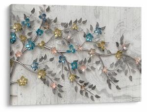Slika- Na grani - apstrakcija (70x50 cm)