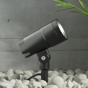 Lucande Daja LED vanjski reflektor, podesiv kut snopa, Sivo, Metal