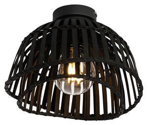 Orijentalna stropna lampa crni bambus 30 cm - Pua