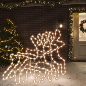 Figura božićnog soba LED 3 kom topla bijela 57 x 55 x 4 5 cm - 3